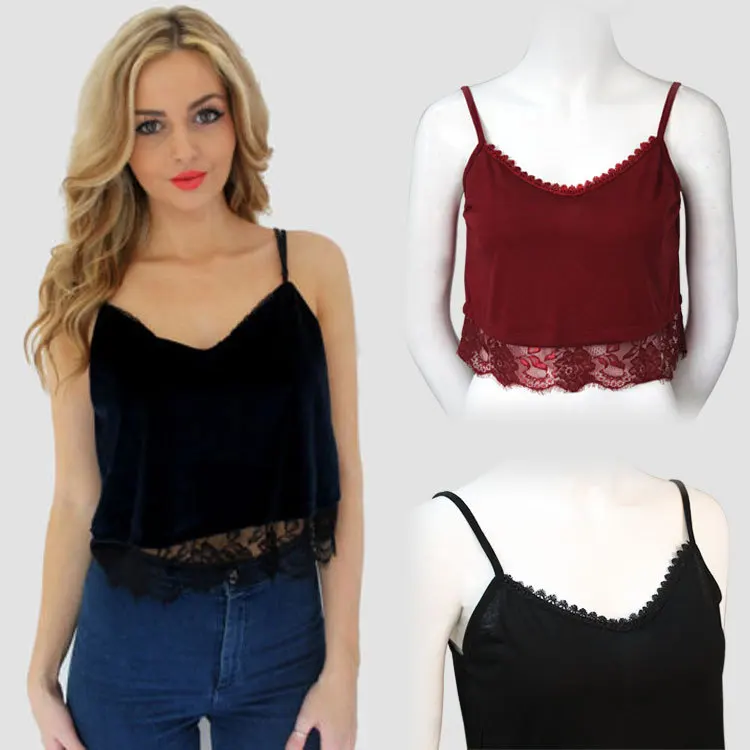 women Camis lady top Tanks & Camis Europe and America v neck Hollow out