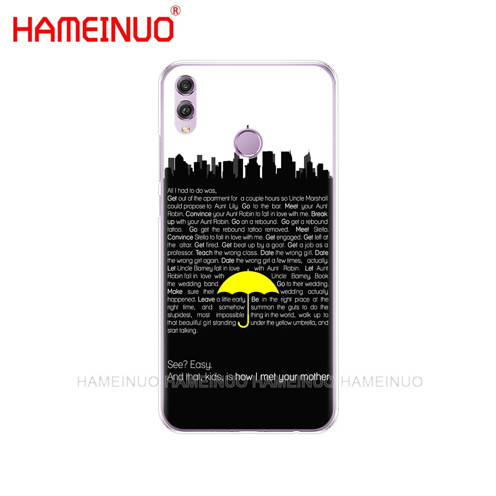 HAMEINUO how i met your mother himym quotes чехол для телефона huawei NOVA 3 3i mate 20 pro для honor 8x Max Note 10 - Цвет: 90946