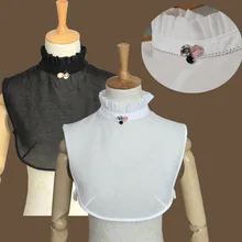 Красивый маленький воротник Корейская женская рубашка поддельные украшения на шею перламутровое сверло Поддельный Воротник