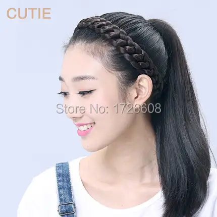 New Hair Accessories For Women Thick Braided Headbands Fishtail