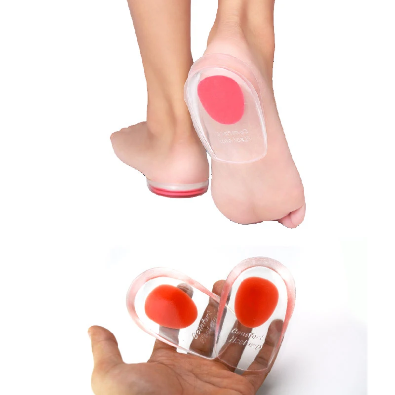 

1 Pair Palmilha Silicone Gel orthopedic insoles Massag Cushion Foot Care pad for shoe pain relief Heel pillow Plantar Fasciitis