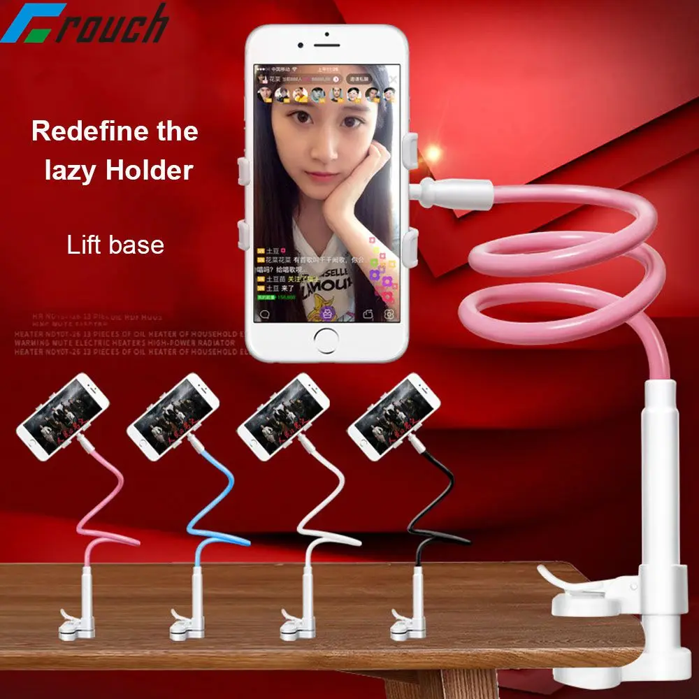 360 Rotation Flexible Lange Arm Handy Stehen Faul Menschen Bett Desktop Tisch Halterung für iphone