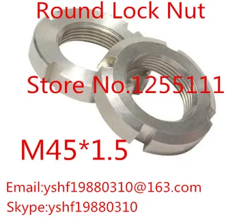 

2PCS M45*1.5 stainless steel round nut 304 four-slot nut slotted nut retaining nut