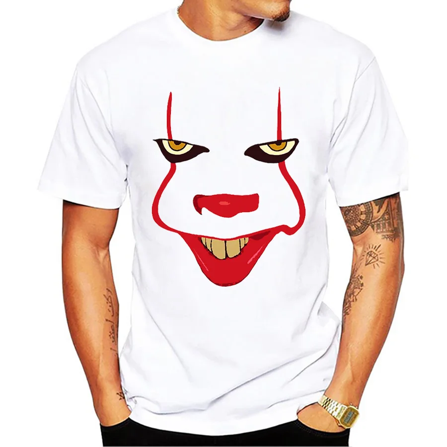 

2018 New Summer Personality Pennywise Printed T Shirt Men Casual Hip Hop tshirt Plus Size Clothing