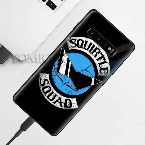 Силиконовый чехол Pokemons ball Pika для samsung Galaxy S10e S9 S8 S10 Plus S7 Note 9 8 A50 A70, черный мягкий чехол - Цвет: D-014