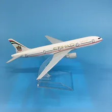JASON TUTU модель самолета литая под давлением металлическая 1:400 16 см модель самолета Модель самолета Etihad Boeing B777 модель самолета игрушка в подарок