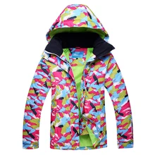 Новинка, популярные лыжные куртки, Женская куртка для сноубординга, женская зимняя спортивная одежда, лыжная куртка, дышащая, водонепроницаемая, ветрозащитная