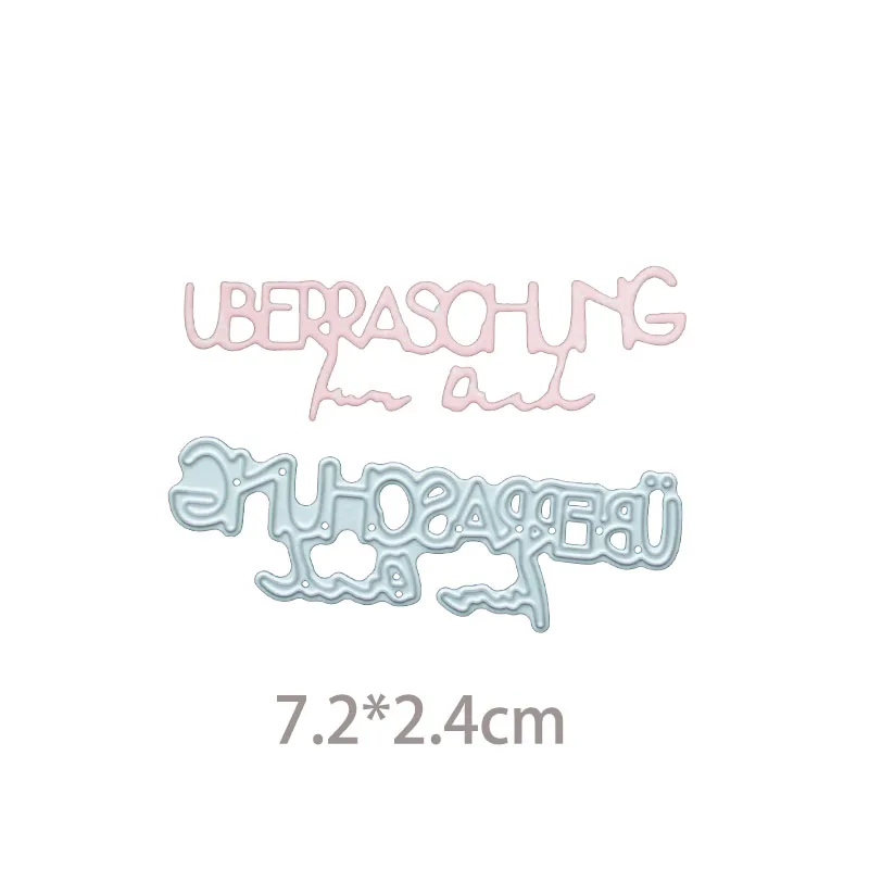 Немецкие слова травления металлическая пресс-форма из углеродистой стали для DIY Скрапбукинг/изготовление карт/забавное украшение поставки - Цвет: 80906
