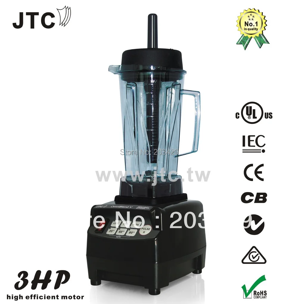 Heavy duty commercial blender with PC jar, ModelTM 800, Black, FREE