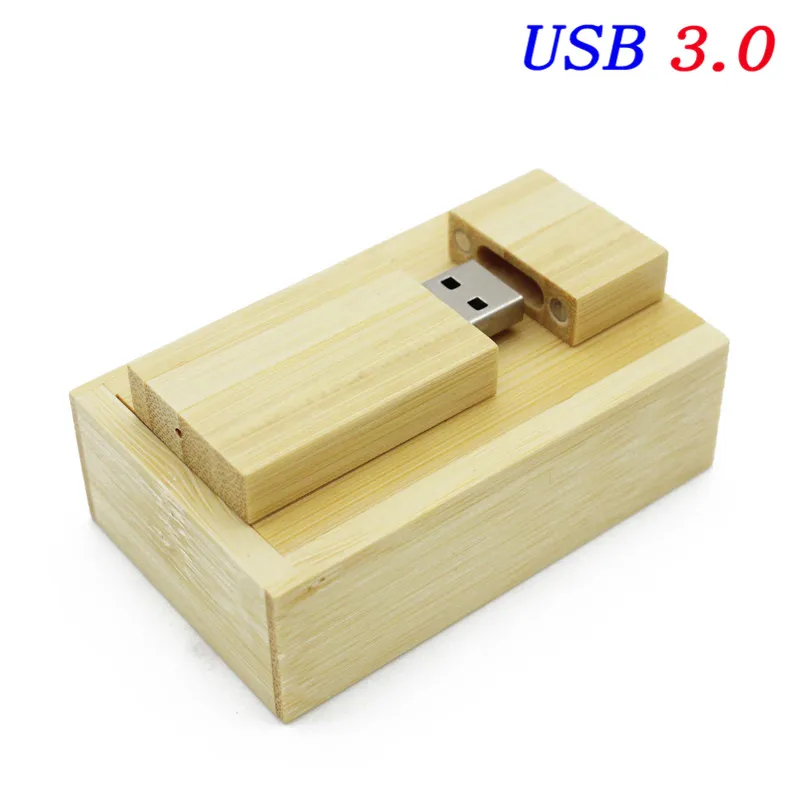bamboo with box JASTER деревянный блок USB флеш-накопитель Красная деревянная Флешка 4 ГБ 8 ГБ 16 ГБ 32 ГБ 64 ГБ Флешка карта памяти U диск Подарок USB 3,0 - Цвет: bamboo with box
