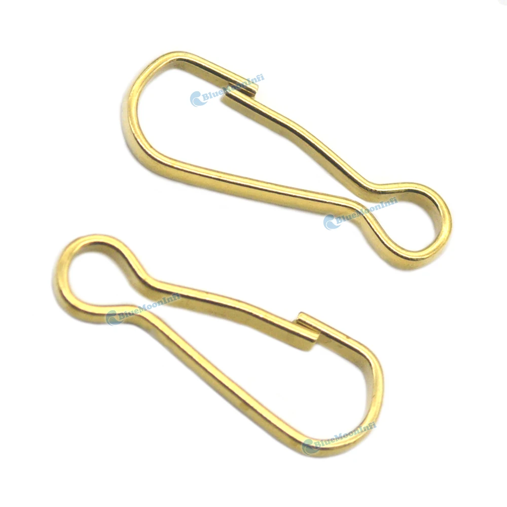 12/50/120/200 pcs Brass Spring Hooks Snap Clip 25mm Lanyard Zipper Pull
