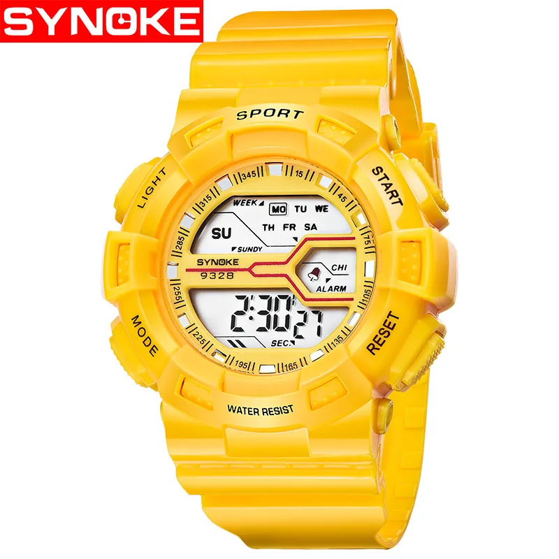 SYNOKE Montre для мальчиков студенческие Роскошные брендовые водонепроницаемые