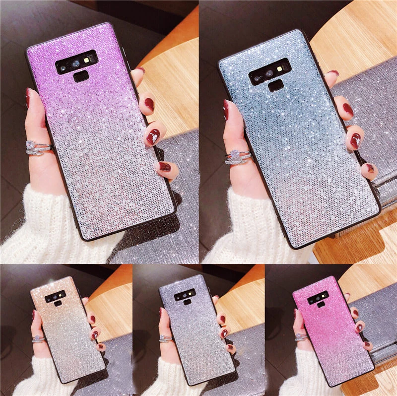 Gradient Glitter Bling Case For Samsung Galaxy S8 S9 Plus S7 Edge Note 9 8 J2 Pro J5 J7 Prime 2016 J3 2017 A6 A8 A7 A9 2018 |