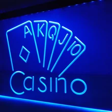 LK417-Казино Покер игровая комната Дисплей светодиодный неоновый свет знак домашнего декора ремесла