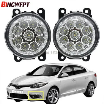 

2x Car Exterior Accessories H11 LED Fog Lamps Front Bumper Lights For Renault Fluence L30 2010-2015 STEPWAY 2002-2014