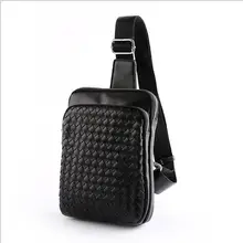 Модный алмазный узор Мужская нагрудная сумка из искусственной кожи пляжный комбинезон дорожная сумка через плечо плетеные вязаные сумки на плечо Фирменная Новинка