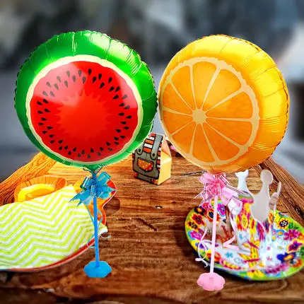 

1 Pcs 18" Fruit Foil Helium Balloon Peach Watermelon Kiwi Strawberry Orange Pineapple Summer Party Decoration Supplies Kids Toy