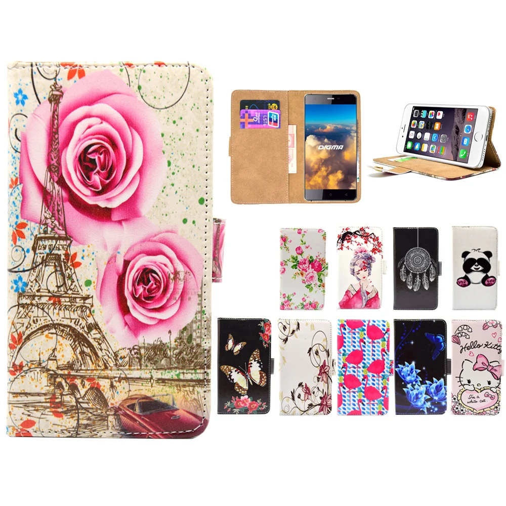 

LIHAIJUN 3C Higt quality Cartoon Flip pu leather Phone Cases Cover For Digma VOX Flash 4G S503 4G VOX S501 S504 S505 3G
