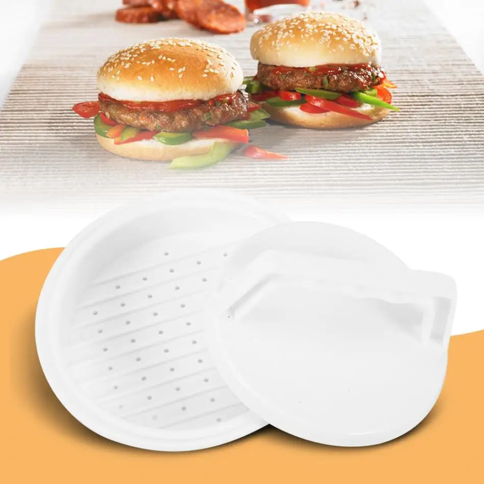 DIY Hamburger Maker Plastic Hamburger Patty Meat Compactor Press Mold