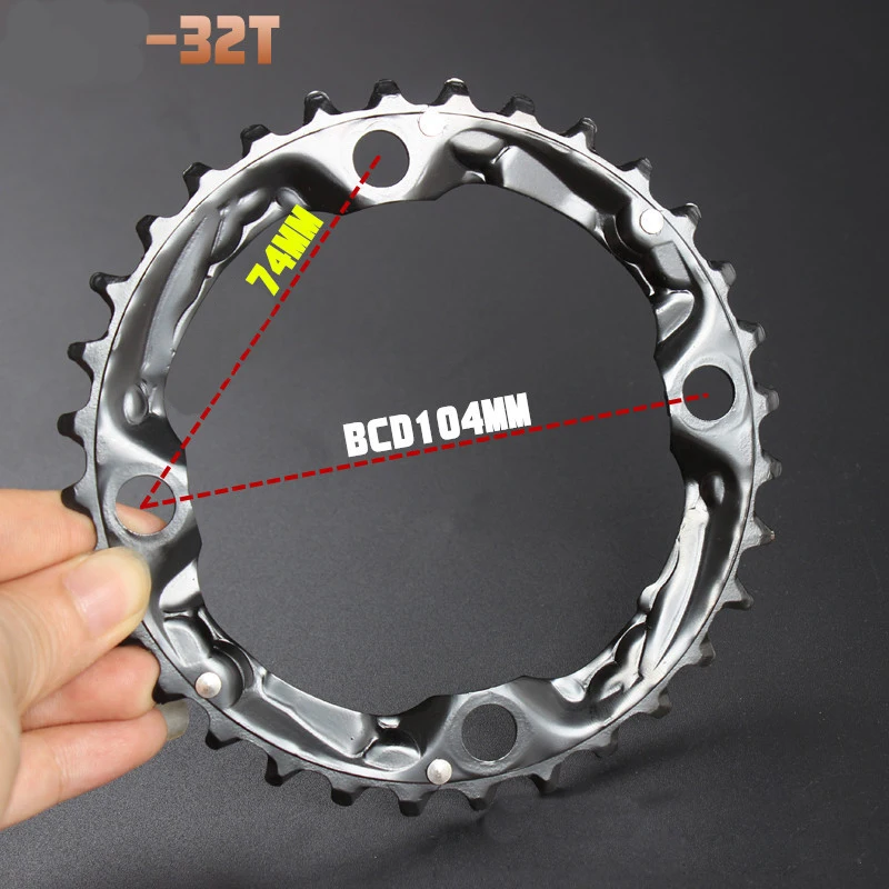 

2017 Hot sale 24T/32T/42T/44T Bike MTB Bicycle Chainwheel High Quality Carbon steel Ring Chainring Crankset Bicycle Parts Tool