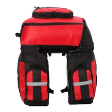 65L MTB Bicycle Carrier Bag Waterproof MTB Bike Bicycle Rear Carrier Bags Larger Capacity With Rain Cover