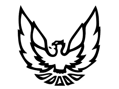 

For (2Pcs) Pontiac Firebird Logo Car Auto Body Window Vinyl Decal Sticker