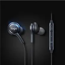 Met logo Sport Stereo In-Ear Oortelefoon Met Microfoon 3.5mm Headset Voor Samsung Galaxy S8 S8plus Fone De Ouvido universele(China)