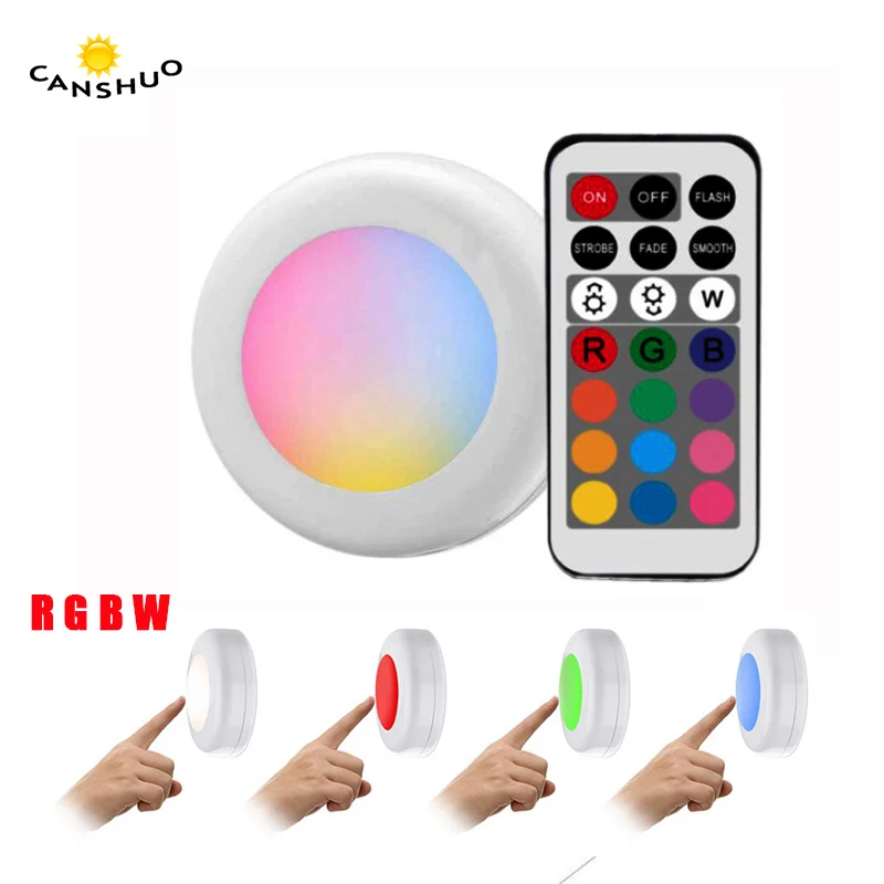 Remote control RGB light powered Touch Sensor closet lamps led
