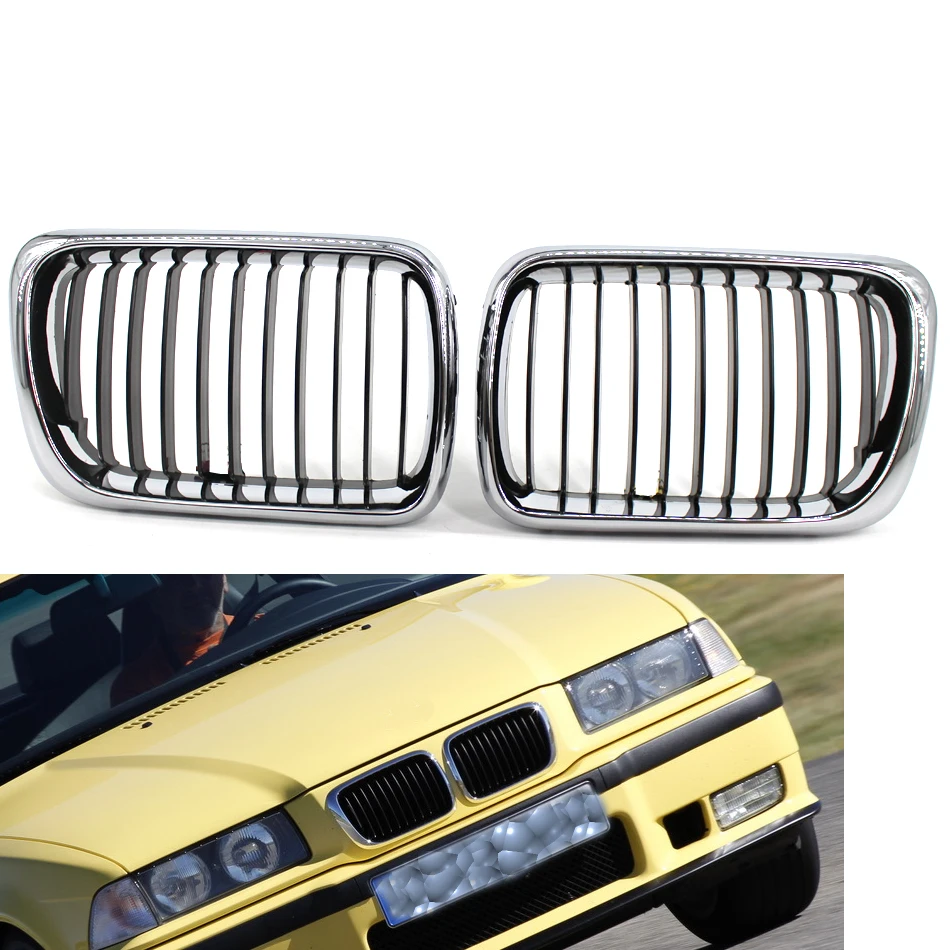 Наполовину Хромированная передняя ножная решетка для BMW E36 3 серии M3 1997-1999 |