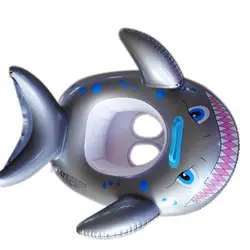 Новый Акула в форме дети надувные для малышей плавание ming плавание сиденье лодка бассейн рыба кольцо BHD2