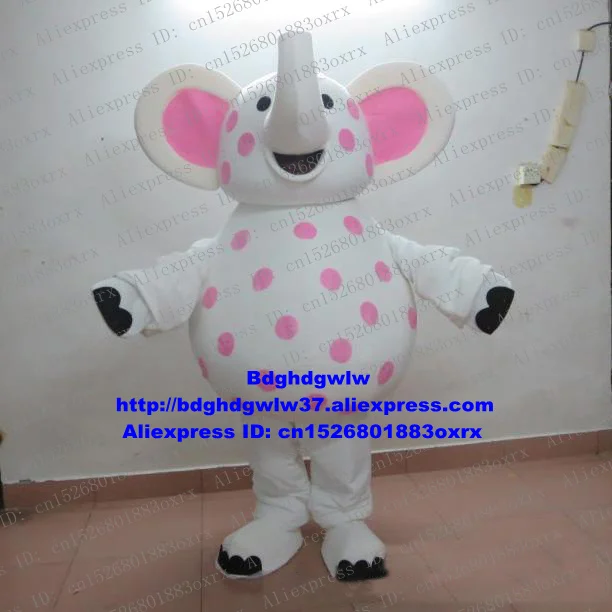 Белый пятнистый слон Elephish маскоты костюм для взрослых, Герой мультфильма наряд Choicest товары, деятельности компании zx475