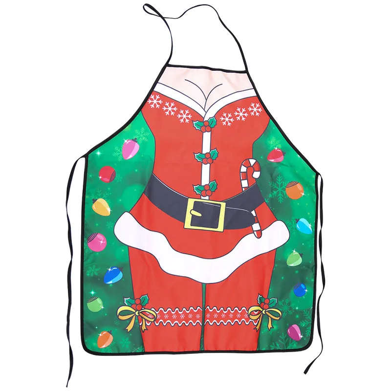 

New Sexy Holiday Apron Novelty Funny Dinner BBQ Christmas Santa Cooking Chef Hot