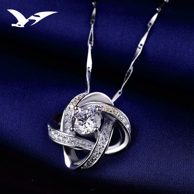 925 silver pendant simple fashion necklace Korean jewelry wholesale
