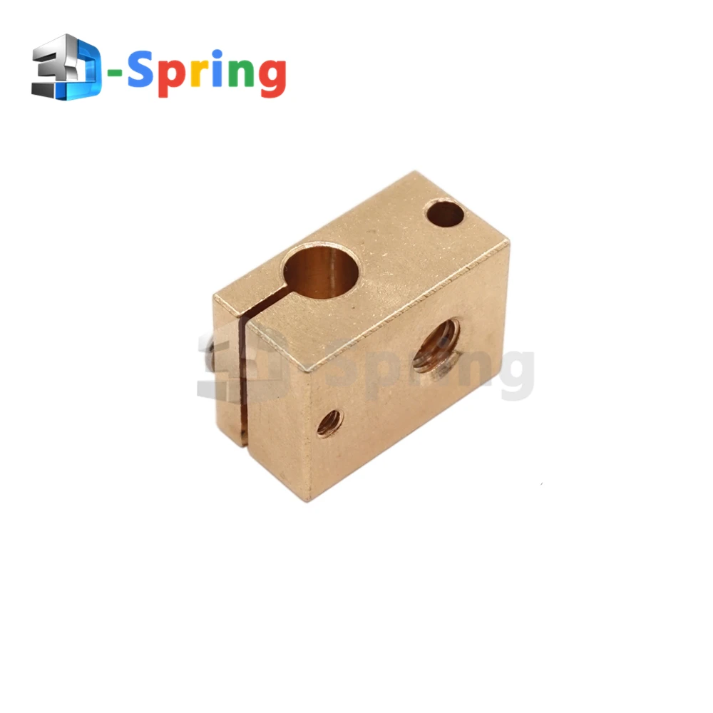 V6 الحرارة كتلة الاستشعار سخان كتلة النحاس (لا النحاس) ل HT-NTC100K PT100 RepRap بودين J-رئيس V6 3D طابعة الطارد Hotend