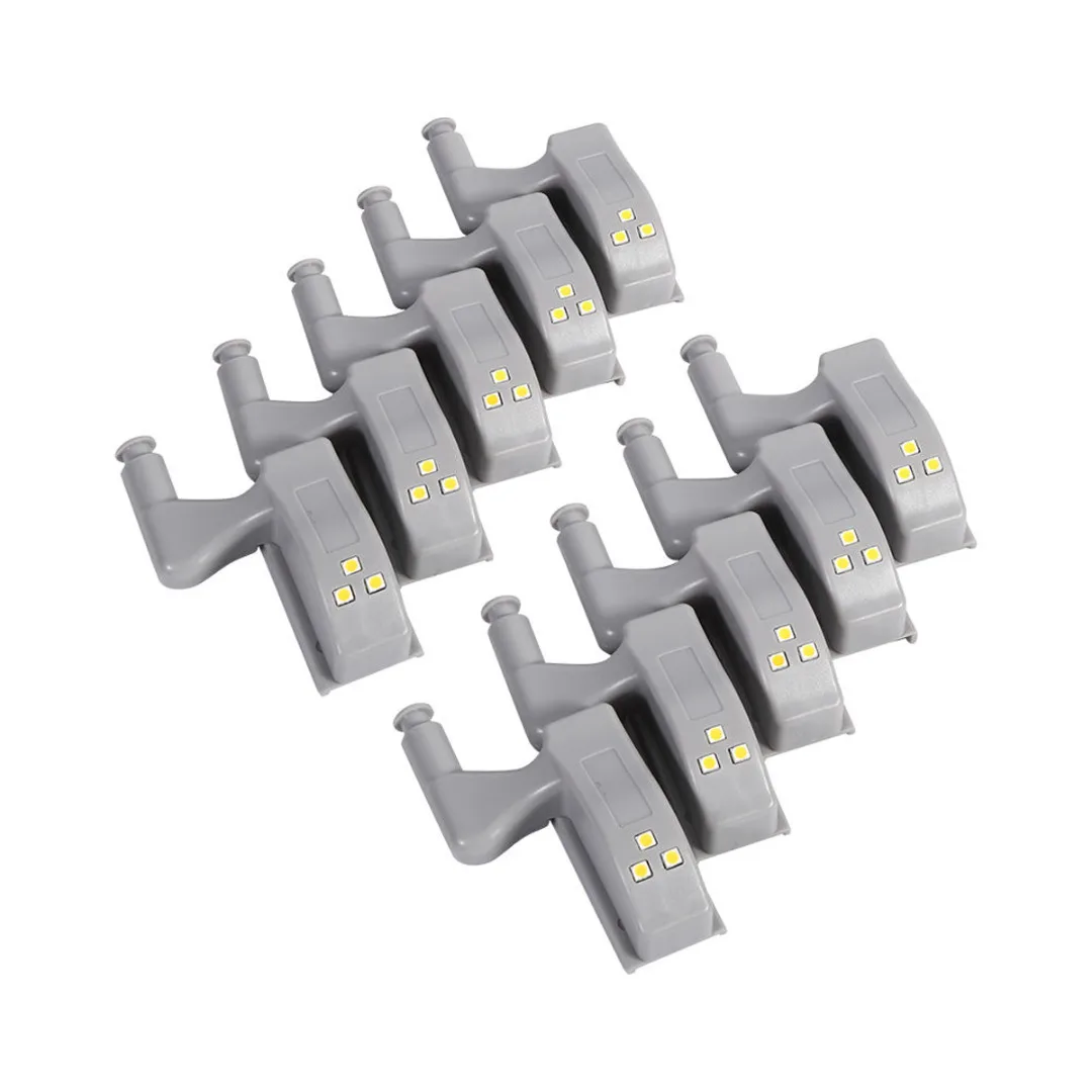 10Pcs Universal Cabinet Cupboard Closet Wardrobe Smart Sensor LED Hinge Lights