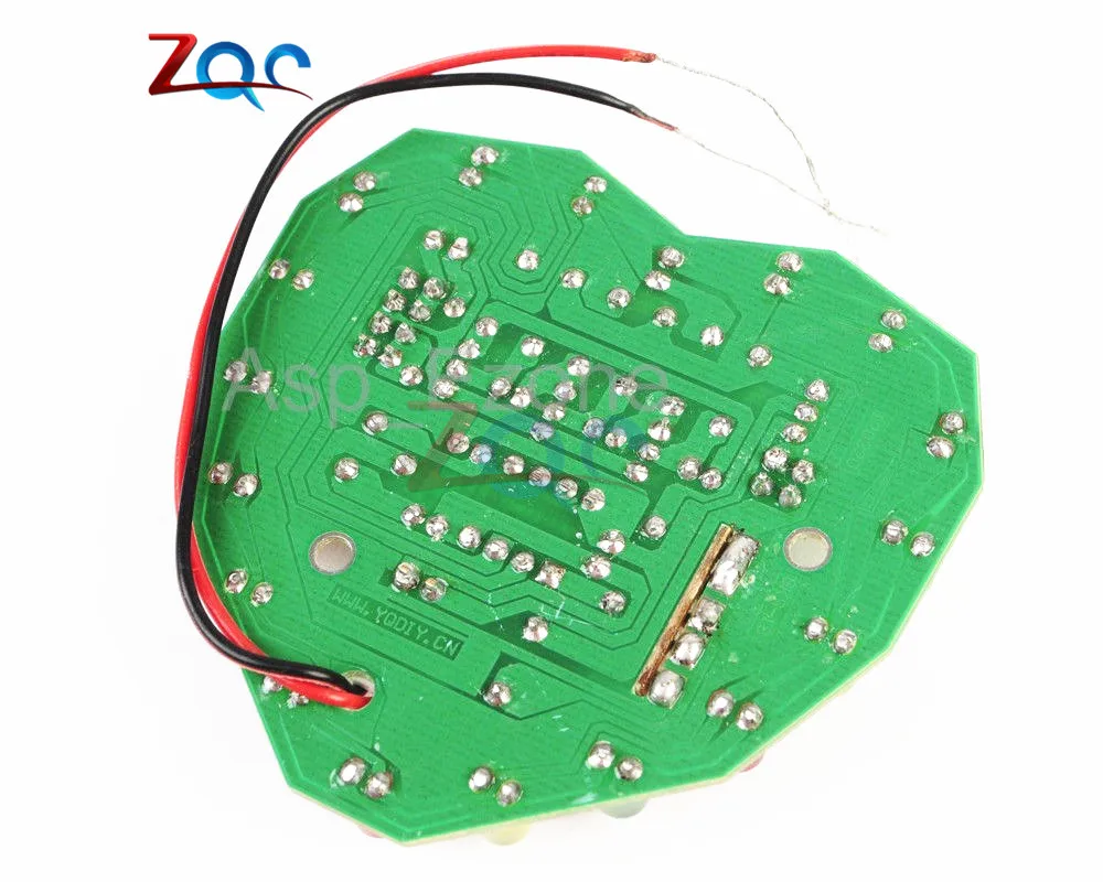 3 V-5 V Регулируемый Питание печатной платы 48 мм* 51 мм Цикл лампа люкс макет светодиодный электронный производство Наборы в форме сердца