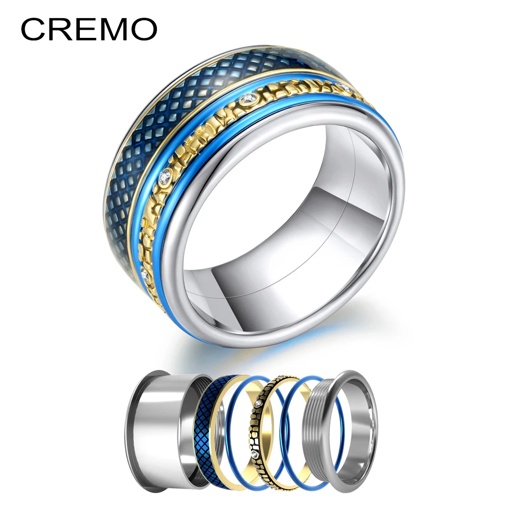 Складные кольца Cremo сменные синие аксессуары свадебный набор кольцо с шипами Arctic