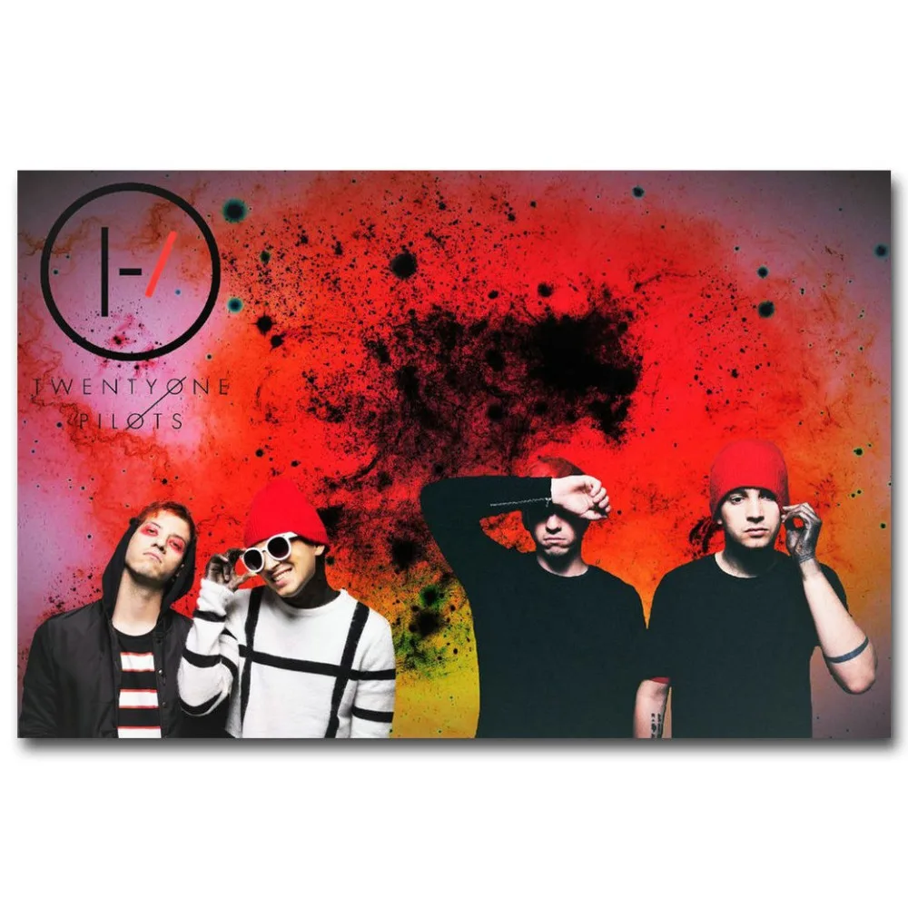

MQ1708 Twenty One Pilots Pop Music Rock Band Singer Star Hot Art Poster Top Silk Light Canvas Home Decor Wall Picture Printings