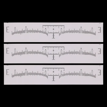 

100pc Disposable Eyebrow Ruler Sticker Eyebrow Shaping Tools for Makeup Measurement Professional Stencil Makeup Drawing Template