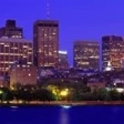 Dusk Charles River Boston MA USA Poster Print (36 x 12)