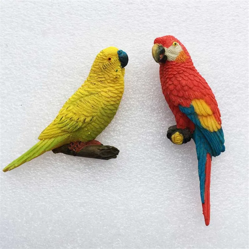 

Home Decorations Refrigerator Magnetic Stickers Animal Parrot Fridge Magnets For Kids Early Education Toys Products