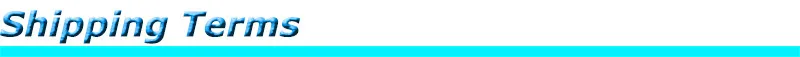 shipping terms