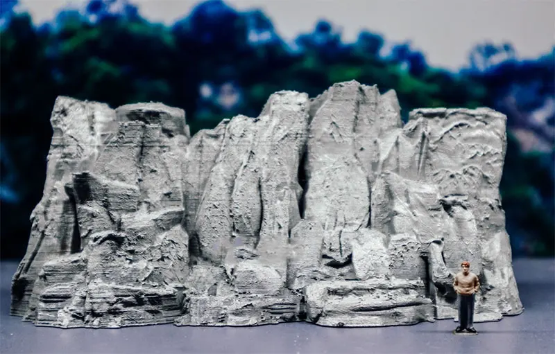

1/87 Big Mountain Stone Rock Model Train Ho Scale Exquisite Simulation Plastic Model Diorama Sand Table Miniature Accessory