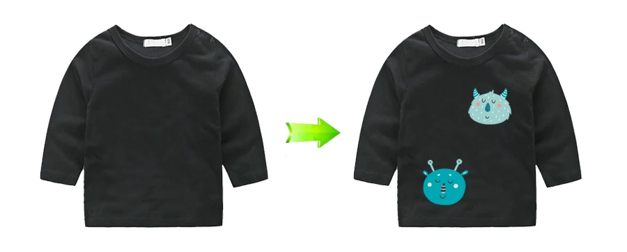 Colife Cartoon Patches Iron On Patches For Children's T-shirt Dresses A-level Washable Stickers Heat Press Appliqued