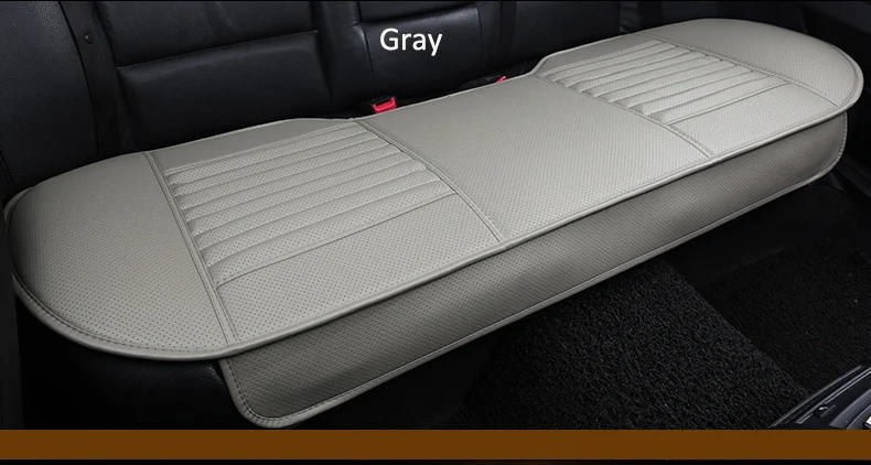 Полиуретановые кожаные чехлы для автомобильных сидений, боковое полное покрытие сиденье для стайлинга автомобиля подушка коврик протектор для Toyota Corolla Camry Rav4 Auris - Название цвета: 1 rear