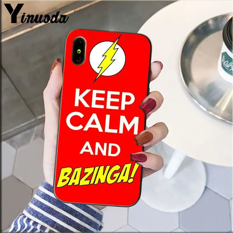 Yinuoda Bazinga The Big Bang Theory ТВ шоу Coque Оболочка Чехол для телефона для iPhone 5 5Sx 6 7 7plus 8 8Plus X XS MAX XR