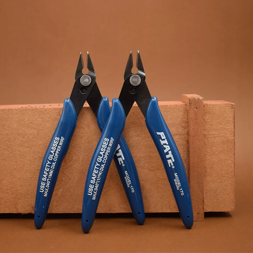 

Pliers Electrical Wire Cable Cutters Cutting Side Snips Flush Pliers Nipper Anti-slip Rubber Mini Diagonal Pliers Hand Tool