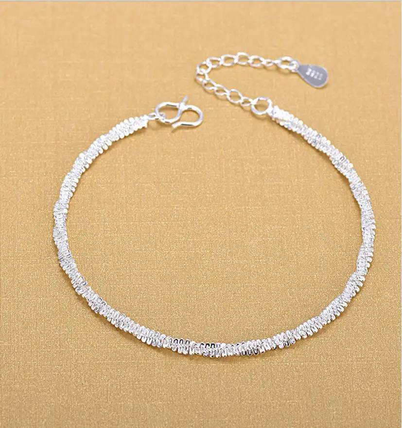 TJP Top Quality 925 Silver Bracelets For Girl Party Jewelry Latest Star  Heart Design Women Silve Anklets Accessories Bride Bijou - AliExpress