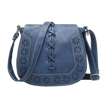 

BEAU Fashion Women Leather Handbags Retro Hollow Out Crossbody Shoulder Bag Hollow Out Lady Vintage Bag bags