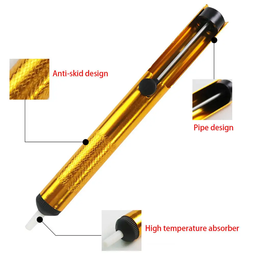 Полностью алюминиевый всасывающий пистолет сильный ручной всасывающий насос удаление Вакуумный паяльник Desolder ручные сварочные инструменты